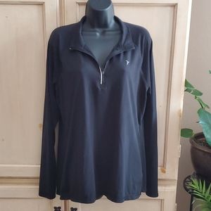 Black Long-Sleeve Activewear Top